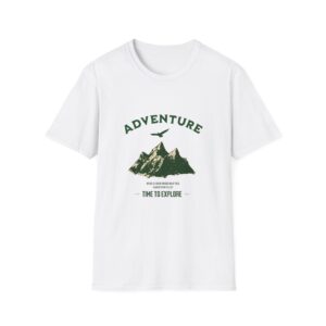 Adventure Mountain T-Shirt — "Time to Explore" Outdoor Graphic Tee