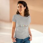 Women's Tee — Watercolor Birds on Branch Cute Graphic - Image 2